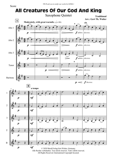 All Creatures Of Our God And King