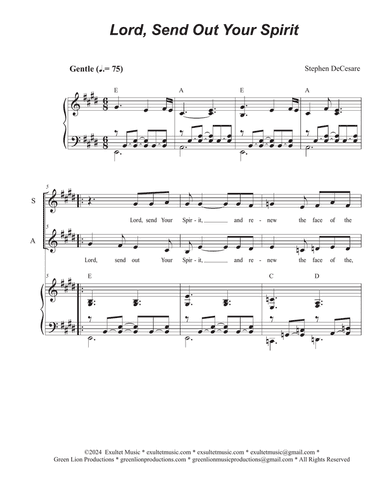 Lord, Send Out Your Spirit (2-part choir - (SA)