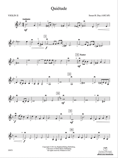 Quiétude: 2nd Violin