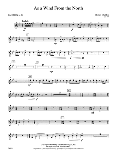 As a Wind from the North: (wp) 4th Horn in E-flat