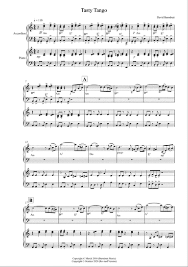 Tasty Tango for Accordion and Piano