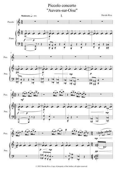 Piccolo concerto "Auvers-sur-Oise"