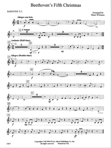 Beethoven's Fifth Christmas: Baritone T.C.