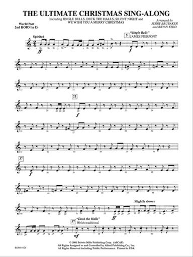The Ultimate Christmas Sing-Along: WP 2nd Horn in E-flat