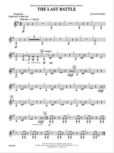 The Last Battle: (wp) E-flat Tuba T.C.