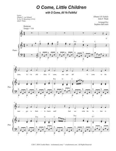 O Come, Little Children (with "O Come, All Ye Faithful") (Vocal Solo)