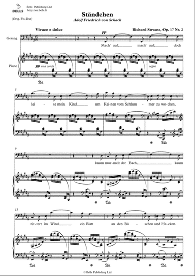 Standchen, Op. 17 No. 2 (B Major)