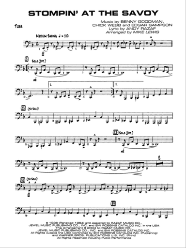 Stompin' at the Savoy: Tuba