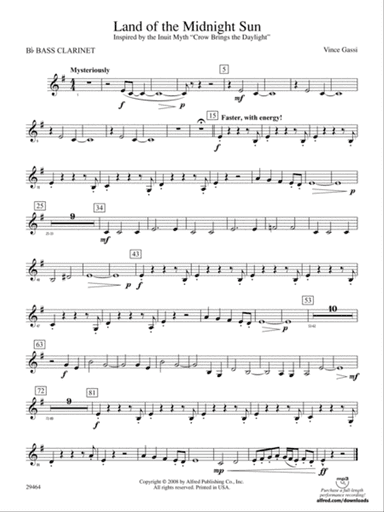 Land of the Midnight Sun: B-flat Bass Clarinet