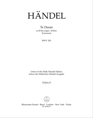 Te Deum in B-flat major, HWV 281