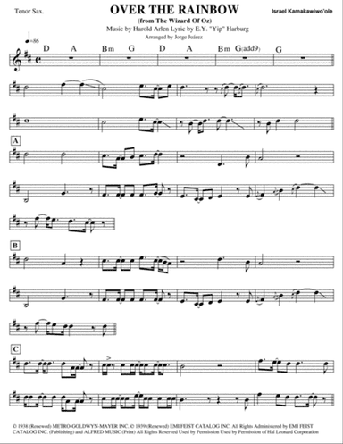 Over The Rainbow (from The Wizard Of Oz)