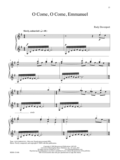 O Come, O Come, Emmanuel