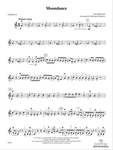 Moondance: 2nd Violin