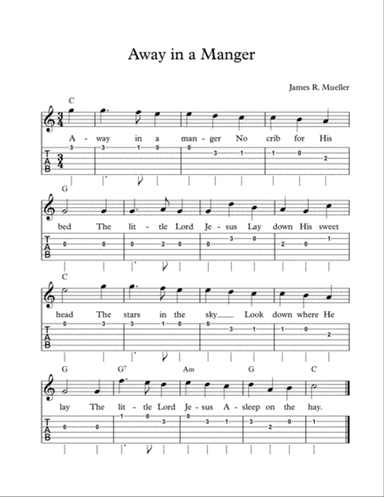Away in a Manger