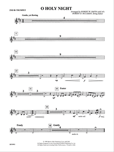 O Holy Night: 2nd B-flat Trumpet