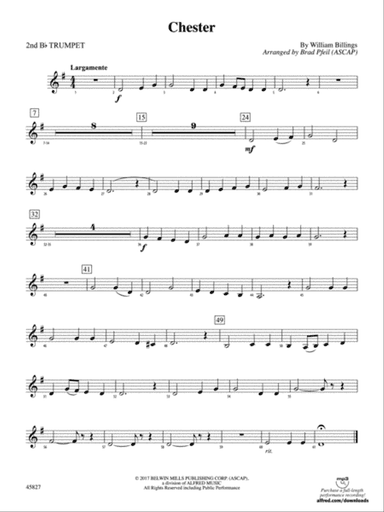Chester: 2nd B-flat Trumpet