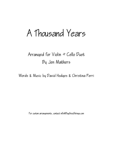 A Thousand Years