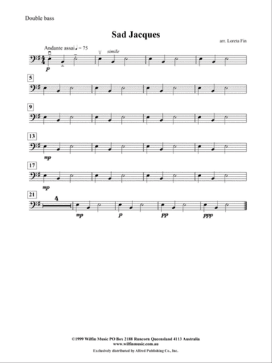 Sad Jacques: String Bass