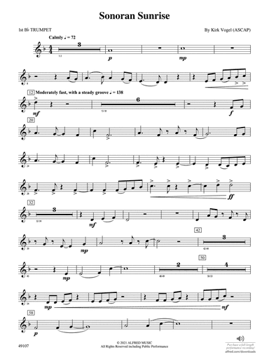 Sonoran Sunrise: 1st B-flat Trumpet