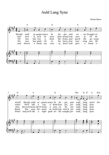 Auld Lang Syne