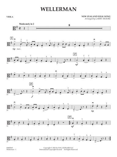 Wellerman (arr. Larry Moore) - Viola