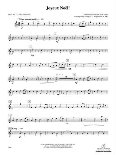Joyeux Noël!: E-flat Alto Saxophone