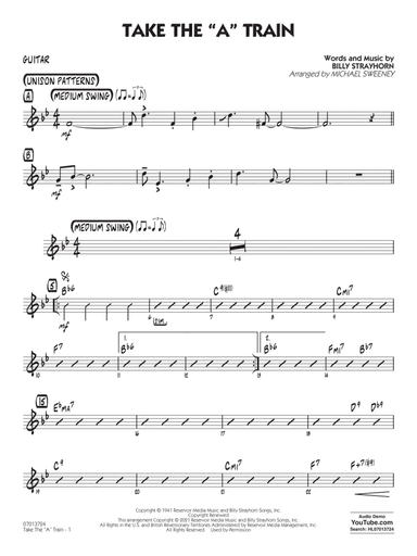 Take the "A" Train (arr. Michael Sweeney) - Guitar