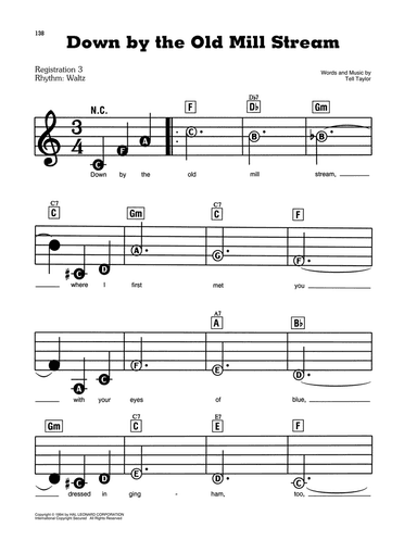 Down By The Old Mill Stream