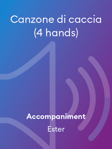 Canzone di caccia (4 hands)