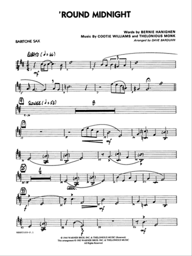 'Round Midnight: E-flat Baritone Saxophone