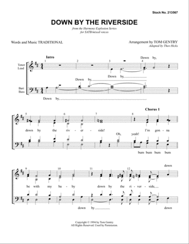 Down By The Riverside (arr. Tom Gentry)