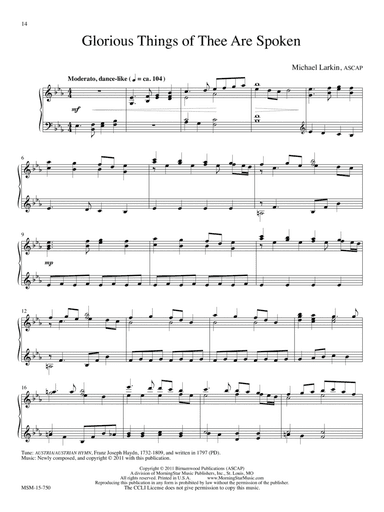 Glorious Things of Thee Are Spoken