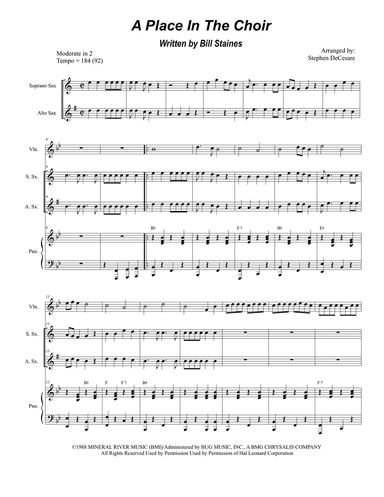 A Place In The Choir