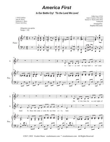 America First (2-part choir - (SA)