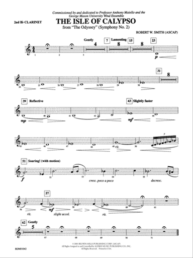 The Isle of Calypso (from The Odyssey (Symphony No. 2)): 2nd B-flat Clarinet
