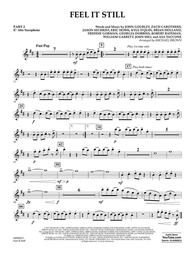 Feel It Still - Pt.2 - Eb Alto Saxophone