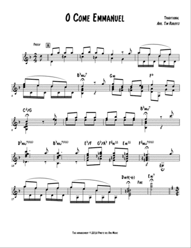 O Come O Come Emmanuel - Guitar Solo