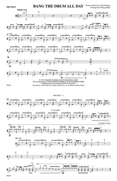 Bang the Drum All Day: Drums