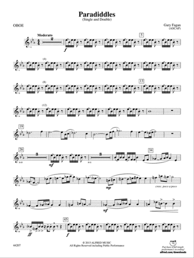 Paradiddles: Oboe