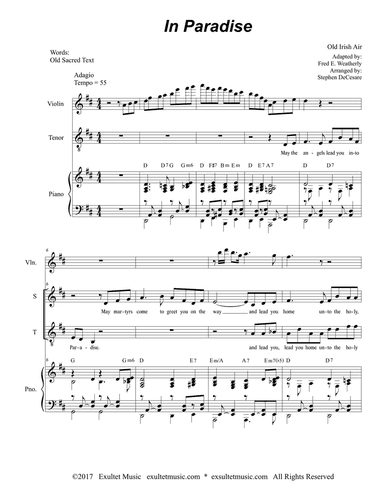 In Paradise (2-part choir - (Soprano and Tenor) - Alternate Version)