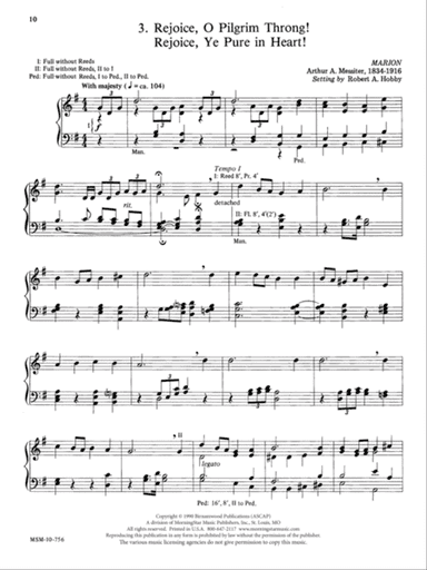 Rejoice, O Pilgrim Throng!/Rejoice, Ye Pure in Heart! (Downloadable)