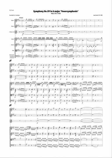 Haydn - Symphony No.59 in A major, Hob.I:59 "Feuersinfonie (Fire)"