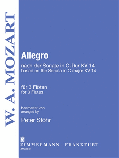 Allegro based on the sonata C major KV 14
