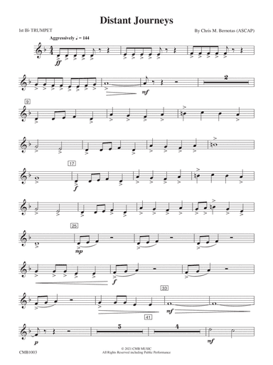 Distant Journeys: 1st B-flat Trumpet