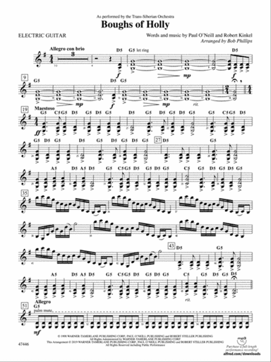 Boughs of Holly: Guitar