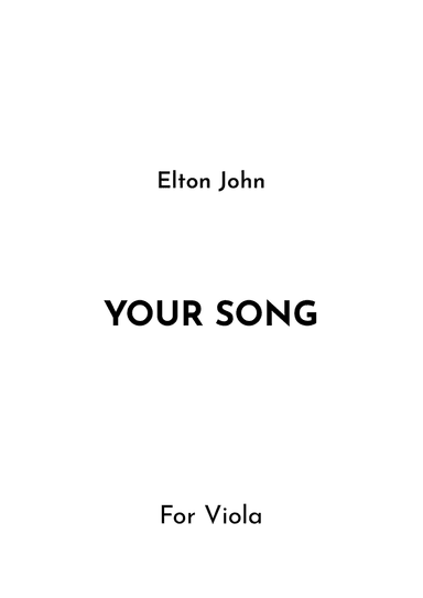 Your Song