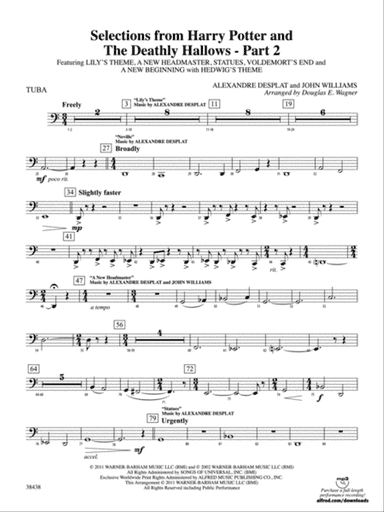 Harry Potter and the Deathly Hallows, Part 2, Selections from: Tuba
