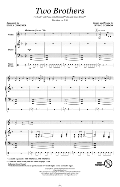 Two Brothers (arr. Emily Crocker)