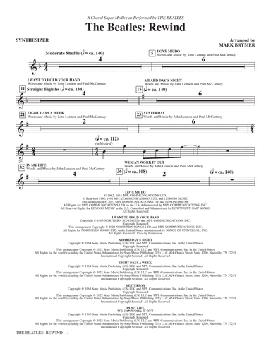 The Beatles: Rewind (Medley) (arr. Mark Brymer) - Synthesizer