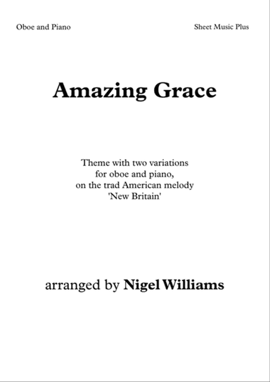 Amazing Grace, for Oboe and Piano